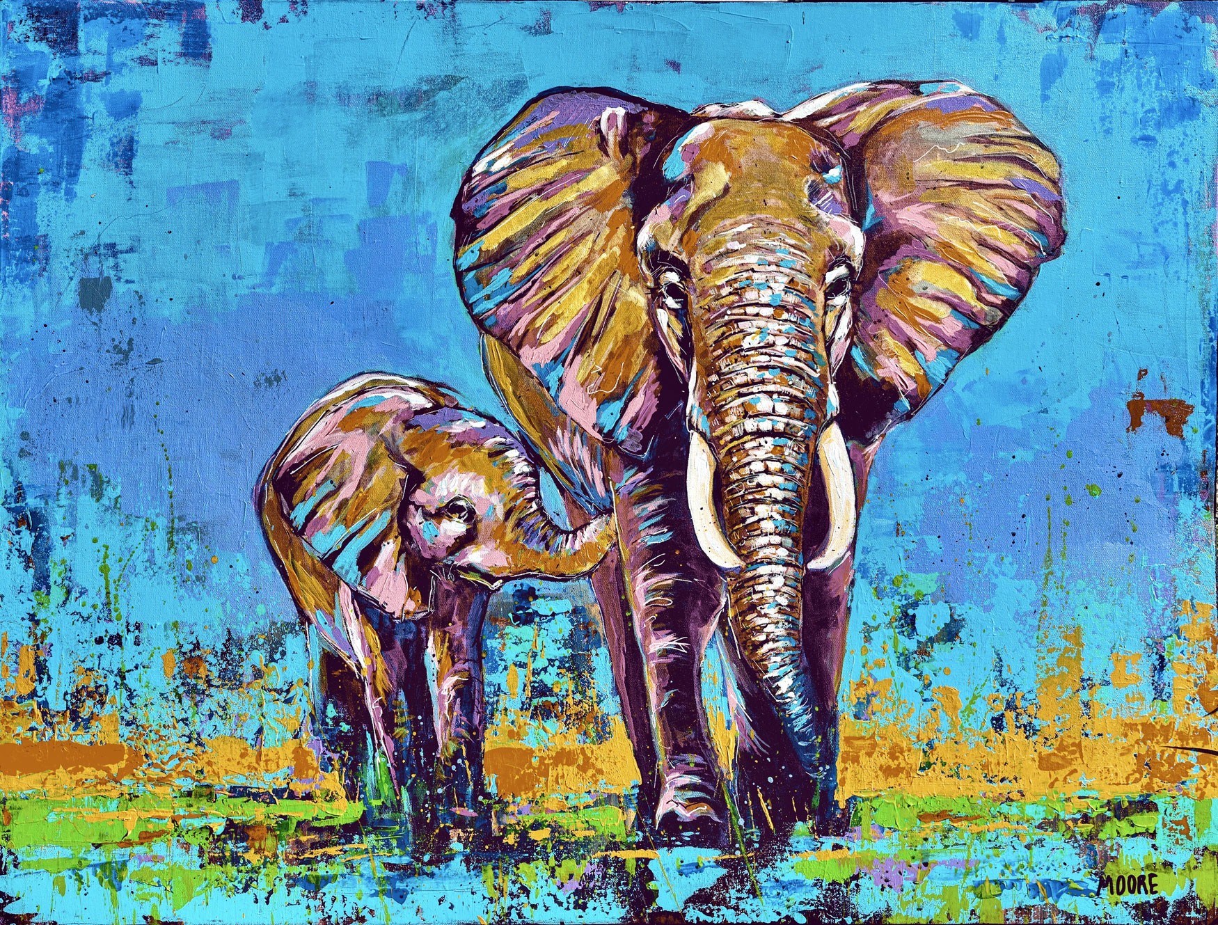 African Elephants-Commission